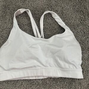 Lululemon Athletica White Sports Bra with Racerback Size 6